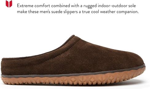 Minnetonka Men's Taylor Suede Indoor and Outdoor Slippers in Saudi Arabia