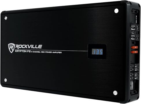 Rockville KRYPTON F2 2400w Peak/600w RMS 4 Channel Amplifier Car Stereo Amp in Saudi Arabia