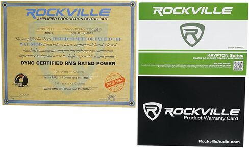 Rockville KRYPTON F2 2400w Peak/600w RMS 4 Channel Amplifier Car Stereo Amp in Saudi Arabia