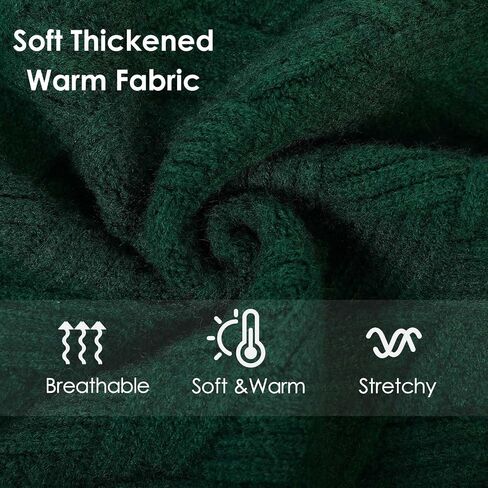 AOFITEE Dog Sweater, Dog Sweaters for Medium Dogs Girl, Warm Dog Christmas Sweater, Winter Medium Dog Sweaters Female Male, Classic Turtleneck Dog Knitwear for French Bulldog, Boston Terrier (Green M) in Saudi Arabia