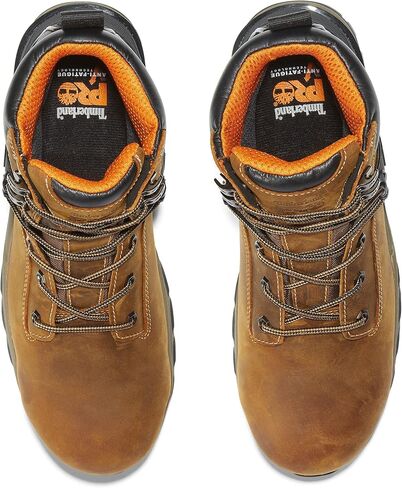 Timberland PRO Men's Hypercharge 6 Inch Composite Safety Toe Waterproof Industrial Work Boot, Black Full Grain Leather, 11.5 in Saudi Arabia