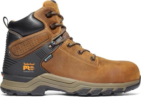 Timberland PRO Men's Hypercharge 6 Inch Composite Safety Toe Waterproof Industrial Work Boot, Black Full Grain Leather, 11.5 in Saudi Arabia