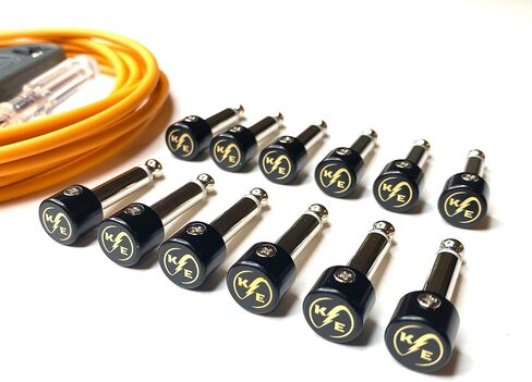 Solderless Guitar Pedal Patch Cable Kit 6 Pack to Make Custom Length Cables for Pedalboard in Saudi Arabia