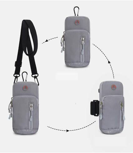 Phone Holder for Running Armband Cell Phone Purse Crossbody Bag Sport Arm Band for Samsung Galaxy S24 S23 S22 S21 Ultra Plus FE A55 A54 A15 A13 A12 iPhone 13 14 15 Pro Max Moto G Play G Power (Purple) in Saudi Arabia