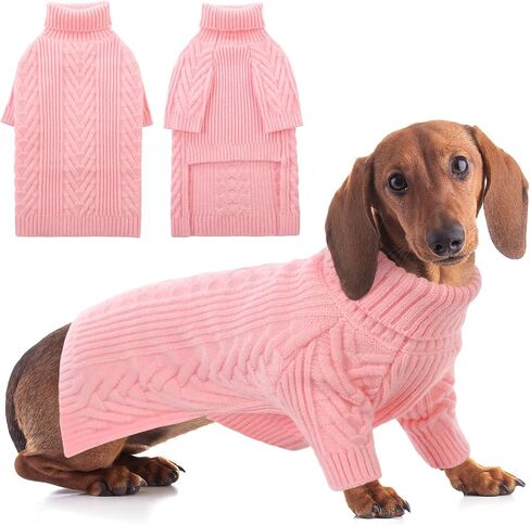 ASENKU Extra-Large Dog Sweater, Dog Sweaters for Extra Large Dogs, Pet Sweatshirt Apparel Turtleneck Pullover Winter for Doberman, Great Dane (Coffee, 3XL) in Saudi Arabia