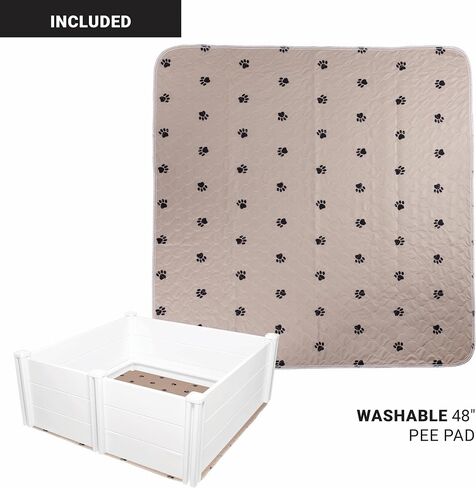 Whelping Box for Dogs and Puppies - 19 in. High Safety Rail Dog Whelping Box - Perfect Whelping Box for Large Breed Dogs - Dog Whelping Play Pen - Whelping Box for Dogs - Dog Birthing Pen. in Saudi Arabia