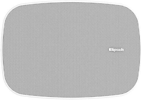 مكبر صوت Klipsch RSM-400 داخلي/خارجي، أبيض (زوج) - مكبرات صوت ثنائية الاتجاه مناسبة لجميع الأحوال الجوية - مكبر صوت IMG مقاس 4 بوصات ومكبر صوت على شكل قبة من التيتانيوم مقاس 75 بوصة in Kuwait