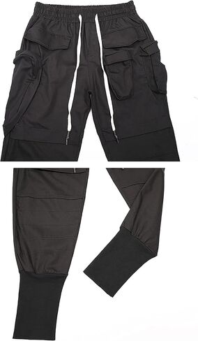 MOKEWEN Men's Jogger Streetwear Jogger Casual Harem Cargo Ankle Harem Pants in Kuwait