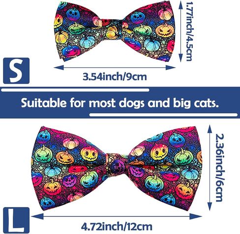PET SHOW 10 Pack Mardi Gras Small Dog Bow Ties Sliding Collar Attachment Puppies Cats Pet Bowties for Holiday Party Bowknots Collar Charms Grooming Accessories in Saudi Arabia