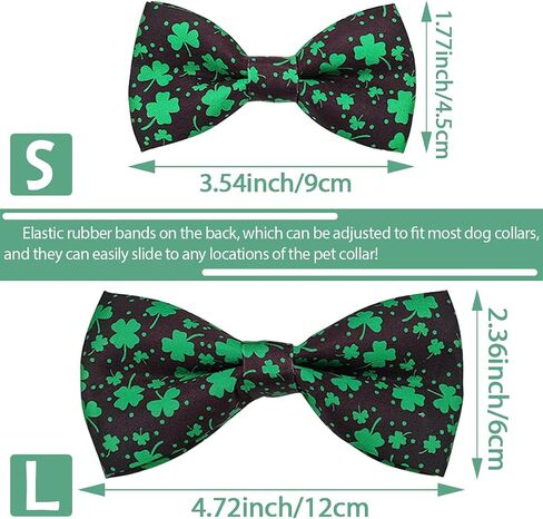 PET SHOW 10 Pack Mardi Gras Small Dog Bow Ties Sliding Collar Attachment Puppies Cats Pet Bowties for Holiday Party Bowknots Collar Charms Grooming Accessories in Saudi Arabia