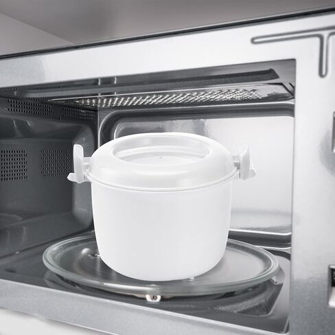 جهاز طهي الأرز في الميكروويف: قطعتان من حاوية الطعام المستديرة في الميكروويف، جهاز طهي المعكرونة الأرز في الميكروويف، جهاز طهي الأرز في الميكروويف لمكرونة دجاج الأرز in Kuwait