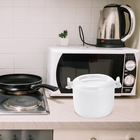 جهاز طهي الأرز في الميكروويف: قطعتان من حاوية الطعام المستديرة في الميكروويف، جهاز طهي المعكرونة الأرز في الميكروويف، جهاز طهي الأرز في الميكروويف لمكرونة دجاج الأرز in Kuwait