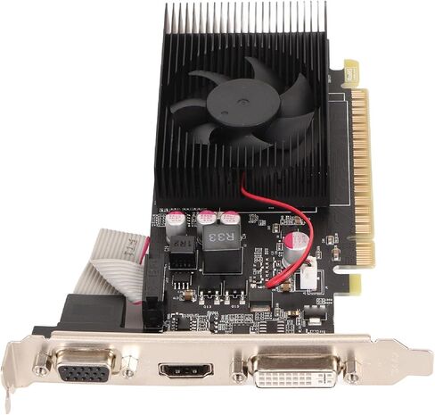 بطاقة رسومات VBESTLIFE GT730 سعة 4 جيجابايت، GDDR3، 128 بت، 650/5000 ميجاهرتز، بطاقة فيديو منخفضة للكمبيوتر المكتبي مع مروحة تبريد (GT730 4GB GDDR3)، VBESTLIFEkbixfont6g-11 in Saudi Arabia