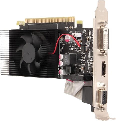 بطاقة رسومات VBESTLIFE GT730 سعة 4 جيجابايت، GDDR3، 128 بت، 650/5000 ميجاهرتز، بطاقة فيديو منخفضة للكمبيوتر المكتبي مع مروحة تبريد (GT730 4GB GDDR3)، VBESTLIFEkbixfont6g-11 in Saudi Arabia