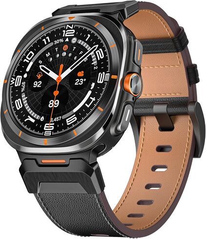 Dado Leather Replacement Band Compatible with Samsung Galaxy Watch Ultra 47mm, Crazy Horse Leather Band Design in Saudi Arabia