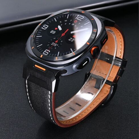 Dado Leather Replacement Band Compatible with Samsung Galaxy Watch Ultra 47mm, Crazy Horse Leather Band Design in Saudi Arabia