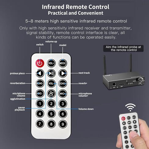مستقبل بلوتوث، محول صوت بلوتوث 5.3 لدعم ستيريو منزلي BT/محوري/USB/MIC ومخرج ستيريو 3.5 مم AUX L/R محول AUX بلوتوث زمن الوصول المنخفض وصوت عالي الدقة in Saudi Arabia