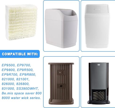 TOMOON 1043 Super Wick Humidifier Filter,Replacement for Essick Air Aircare 831000 EP9500 EP9800 836000HB and Spacesaver 800 8000 Series Humidifier(2PACK) in Saudi Arabia