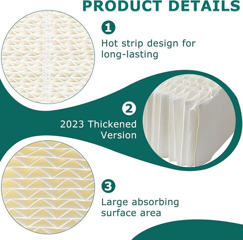 TOMOON 1043 Super Wick Humidifier Filter,Replacement for Essick Air Aircare 831000 EP9500 EP9800 836000HB and Spacesaver 800 8000 Series Humidifier(2PACK) in Saudi Arabia