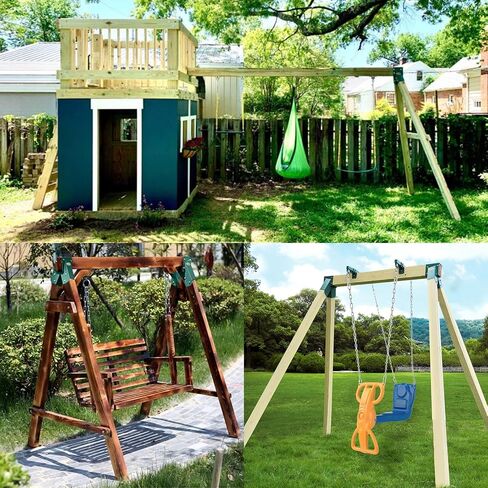 BETOOLL A-Frame 2 Brackets Swing Set Bracket with Mounting Hardware (Green) in Kuwait