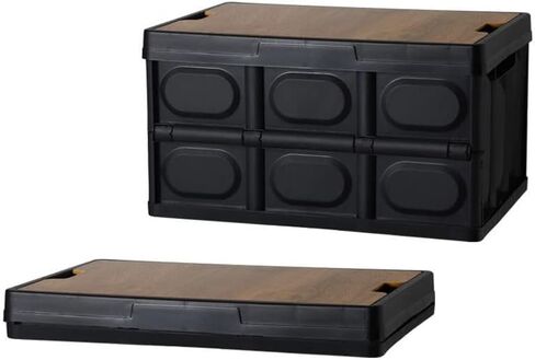 Wind Tour Outdoor Camping Storage Box Trunk Organizing Box Foldable Thickened Storage Box Plastic(Army green) in Saudi Arabia