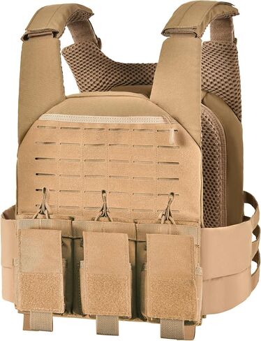 GFIRE Tactical Vest Breathable Adjustable Modular Paintball Vest with Removable Pouch, Lightweight Vest Outdoor Training in Saudi Arabia