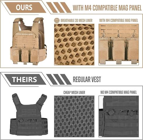 GFIRE Tactical Vest Breathable Adjustable Modular Paintball Vest with Removable Pouch, Lightweight Vest Outdoor Training in Saudi Arabia