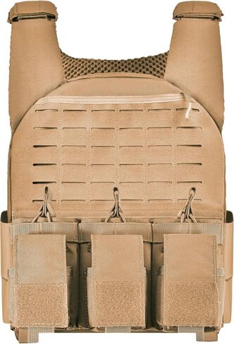 GFIRE Tactical Vest Breathable Adjustable Modular Paintball Vest with Removable Pouch, Lightweight Vest Outdoor Training in Saudi Arabia