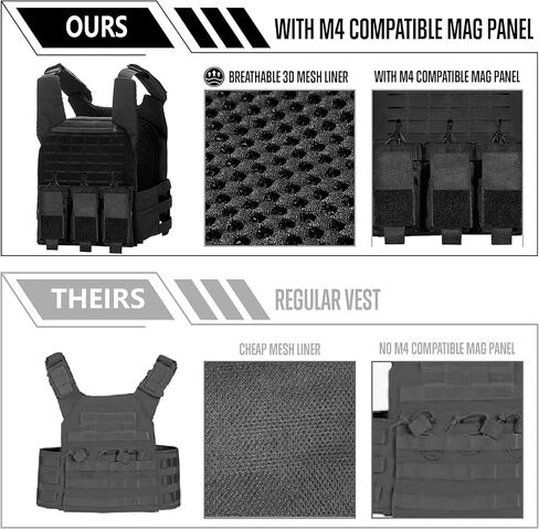 GFIRE Tactical Vest Breathable Adjustable Modular Paintball Vest with Removable Pouch, Lightweight Vest Outdoor Training in Saudi Arabia