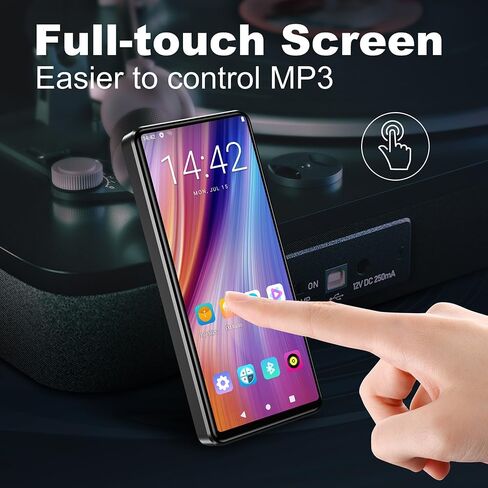 مشغل MP3/MP4 سعة 80 جيجابايت، بلوتوث/WiFi/3.5 مم جاك سماعة رأس 4.0 بوصة FHD تعمل باللمس مع مشغل موسيقى Spotify Audible Android مع مكبر صوت/مسجل صوت وراديو FM حتى 512 جيجابايت قابلة للتوسيع in Saudi Arabia