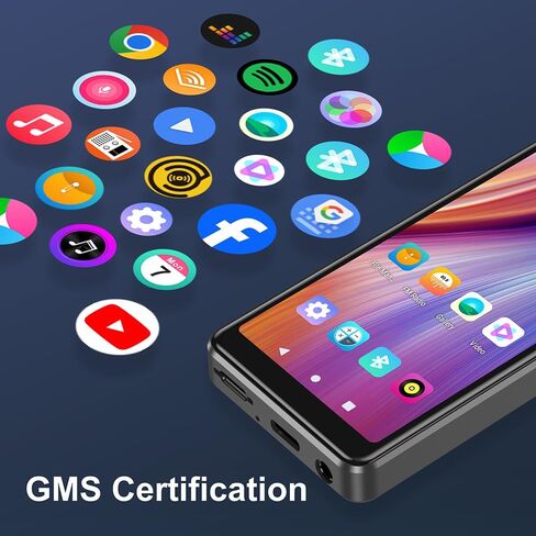 مشغل MP3/MP4 سعة 80 جيجابايت، بلوتوث/WiFi/3.5 مم جاك سماعة رأس 4.0 بوصة FHD تعمل باللمس مع مشغل موسيقى Spotify Audible Android مع مكبر صوت/مسجل صوت وراديو FM حتى 512 جيجابايت قابلة للتوسيع in Saudi Arabia