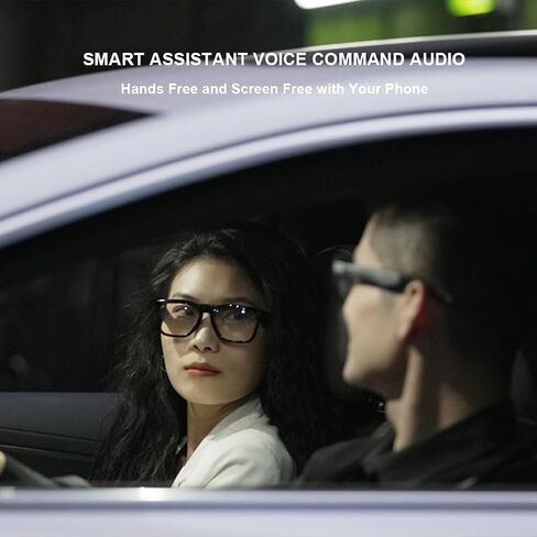 OhO Sunshnen Smart Glasses,128G MP3 Bluetooth Sunglasses with Open Ear Speaker,Indoor &Outdoor Sports,Transitional Bluelight Blocking Lens,Unisex in Kuwait