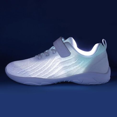 Girls White Cheerleading Shoes Lightweight Competition Tennis Shoes Women Hip Hop Gymnastics Dance Sneakers | High-performance Competition Cheerleading Shoes Designed for Girls Perfect for Stunting Tumbling and Athletic Practice in Saudi Arabia