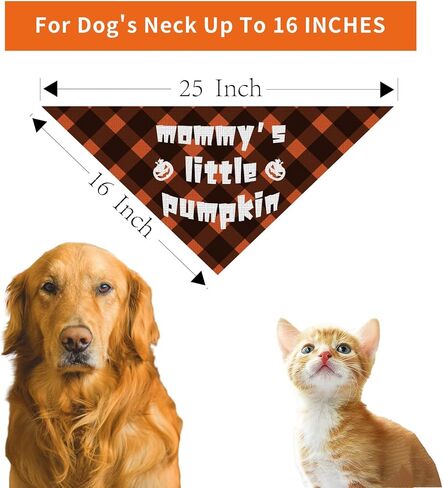 Halloween Dog Bandanas 4 Pack Boo Pumpkin Dog Bandana for Halloween Fall Dog Bandanas Holiday Pet Scarf for Small Medium Dog Cat in Kuwait
