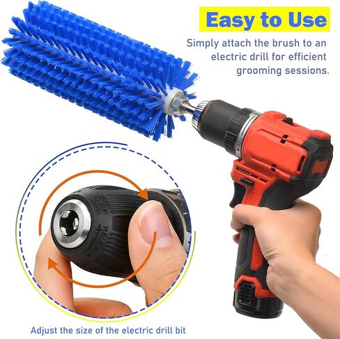 Livestock Roto Brush, Animal Full Massage Mini Brush, Stimulate Animal Hair Growth and Organize Hair, Suitable for Livestock, Horse, Cattle, Sheep, Pig in Saudi Arabia