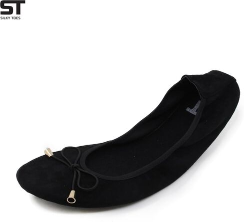 Velvet Foldable Flats for Women, Portable Ballet Shoes for Travel & Events | Silky Toes Emergency Compact Dressy Flats for Wedding, Party & Office | Fits in Purse | Cushioned, Comfortable Dancing Shoes in Kuwait