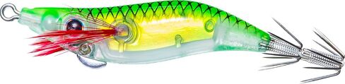 Yo-Zuri Mini Aurora Squid Jig، عائم، 2 بوصة، 48 مم، #1، أخضر مضيء in Saudi Arabia