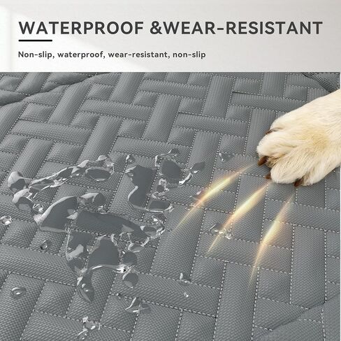 YITAHOME XL Dog Back Seat Extender for Truck, Dog Car Seat Cover with Hard Bottom Support 440LB, Pet Protector with Mesh Window, Waterproof and Scratch-Proof, for Full-Size Trucks, SUV in Saudi Arabia