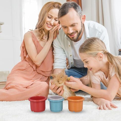 8 قطع من أكواب التراص للأرانب، 8 ألوان، أكواب أرنب خنزير غينيا بأحجام مختلفة، ألعاب تعشيش بلاستيكية قابلة لإعادة الاستخدام وقابلة للتكديس على شكل أرنب، ألعاب إثراء للحيوانات الصغيرة التي تخفي الطعام واللعب in Saudi Arabia