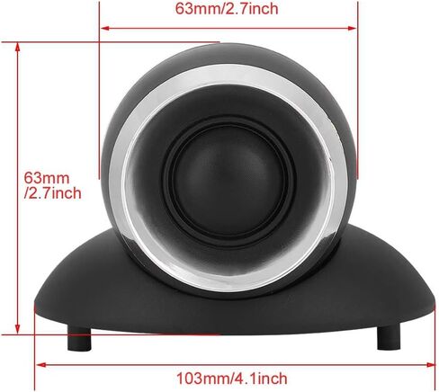 EBTOOLS HiFi Bookshelf Loudspeaker، 35W New 25 Core Ultra High Pitch Audio مكبر صوت للمسرح المنزلي in Saudi Arabia