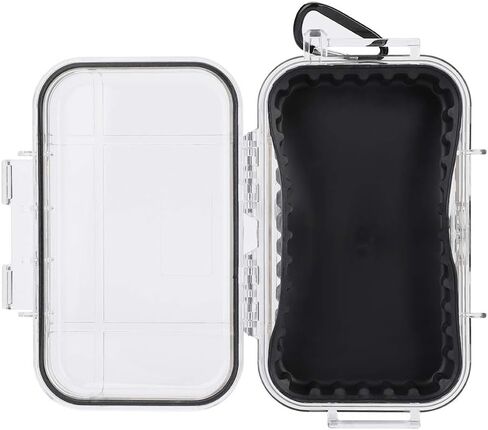 Small Waterproof Storage Case Shockproof Airtight Survival Box Storage Container Case Portable Airtight Carry Box Black Dry Storage Box in Saudi Arabia