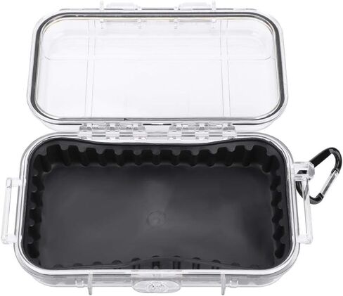 Small Waterproof Storage Case Shockproof Airtight Survival Box Storage Container Case Portable Airtight Carry Box Black Dry Storage Box in Saudi Arabia