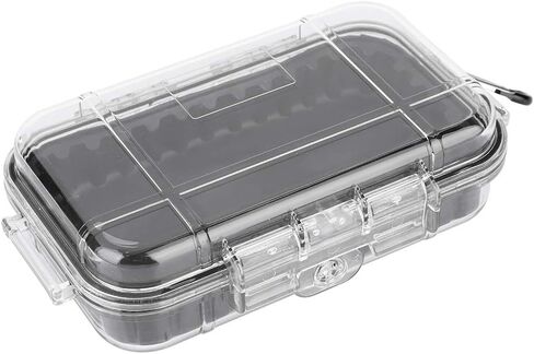Small Waterproof Storage Case Shockproof Airtight Survival Box Storage Container Case Portable Airtight Carry Box Black Dry Storage Box in Saudi Arabia