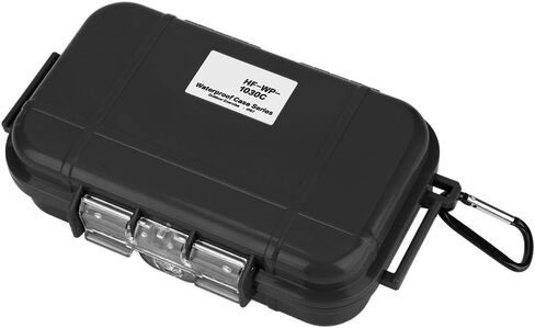 Small Waterproof Storage Case Shockproof Airtight Survival Box Storage Container Case Portable Airtight Carry Box Black Dry Storage Box in Saudi Arabia