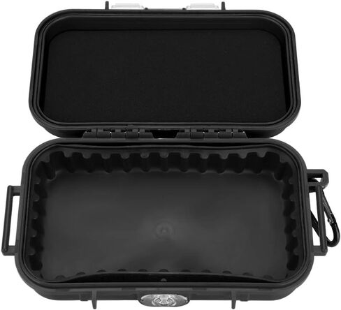Small Waterproof Storage Case Shockproof Airtight Survival Box Storage Container Case Portable Airtight Carry Box Black Dry Storage Box in Saudi Arabia