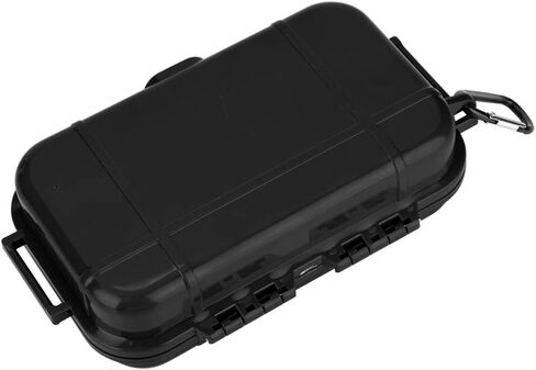 Small Waterproof Storage Case Shockproof Airtight Survival Box Storage Container Case Portable Airtight Carry Box Black Dry Storage Box in Saudi Arabia
