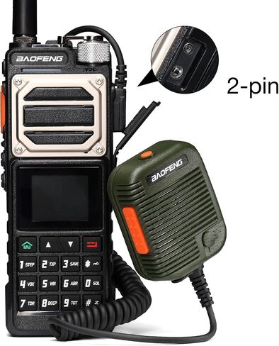 BAOFENG مكبر صوت تكتيكي ميكروفون لراديو لحم الخنزير المحمول اتجاهين راديو UV-25 UV-5R 5RM BF-F8HP in Saudi Arabia