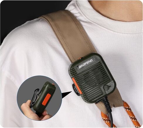 BAOFENG مكبر صوت تكتيكي ميكروفون لراديو لحم الخنزير المحمول اتجاهين راديو UV-25 UV-5R 5RM BF-F8HP in Saudi Arabia