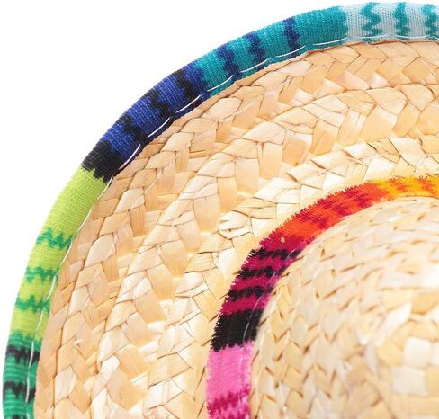 2pcs Pet Straw Hat, Mexican Cap, Colorful Sombrero Cat Costume in Saudi Arabia