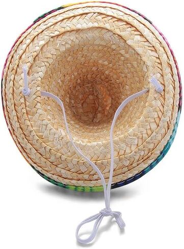 2pcs Pet Straw Hat, Mexican Cap, Colorful Sombrero Cat Costume in Saudi Arabia
